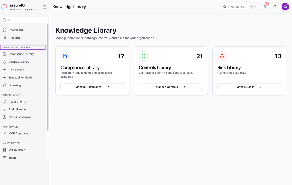 Content Library - Global standards and templates